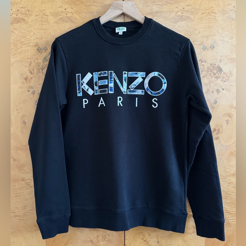 Kenzo Paris Streetwear Patchwork Logo Unisex Crewneck Sweatshirt - Size X-Small - Picture 2 of 6